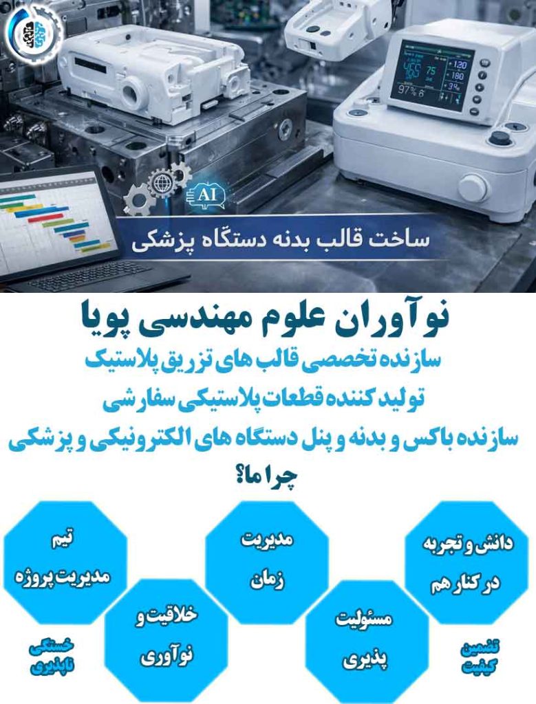 ساخت قالب بدنه دستگاه پزشکی