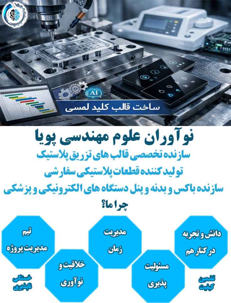 ساخت قالب کلید لمسی