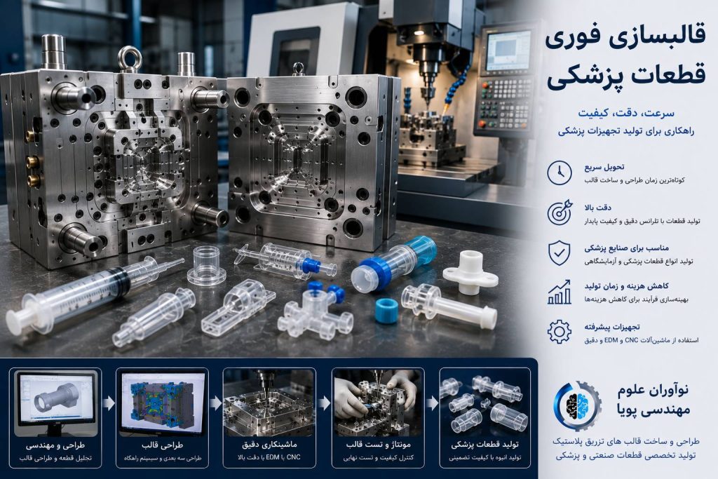 قالبسازی فوری قطعات پزشکی