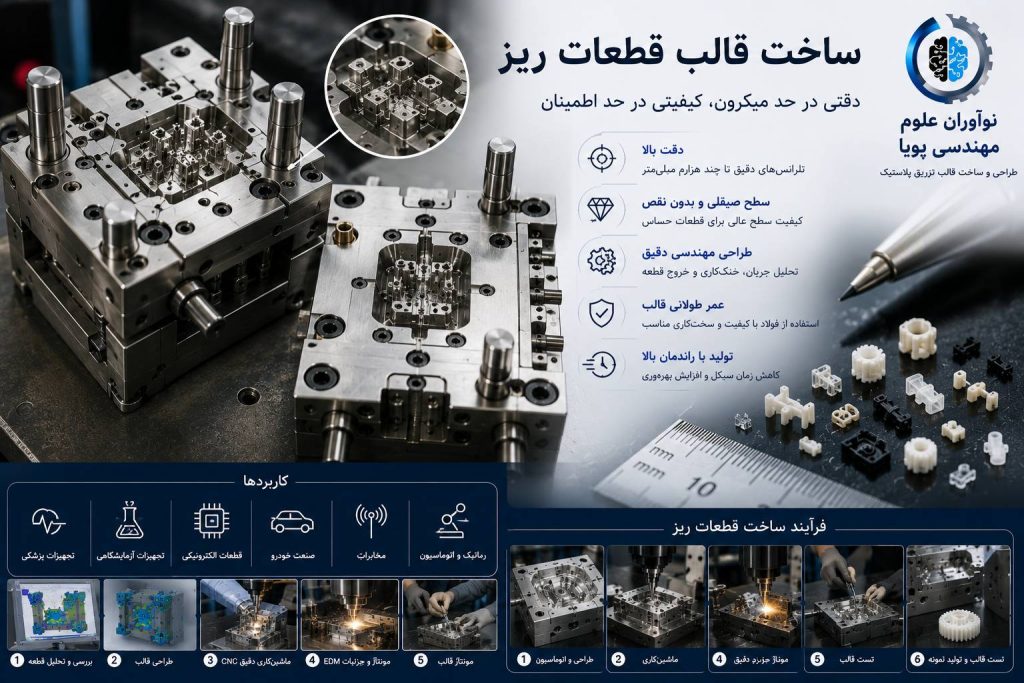 ساخت قالب قطعات ریز