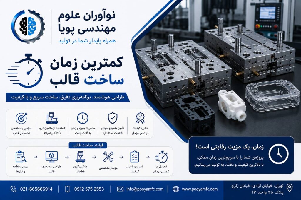کمترین زمان ساخت قالب
