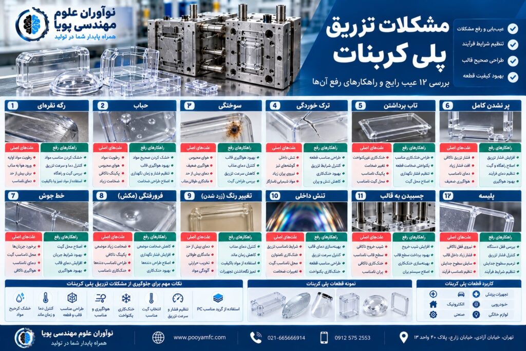 مشکلات تزریق پلی کربنات